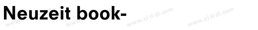 Neuzeit book字体转换